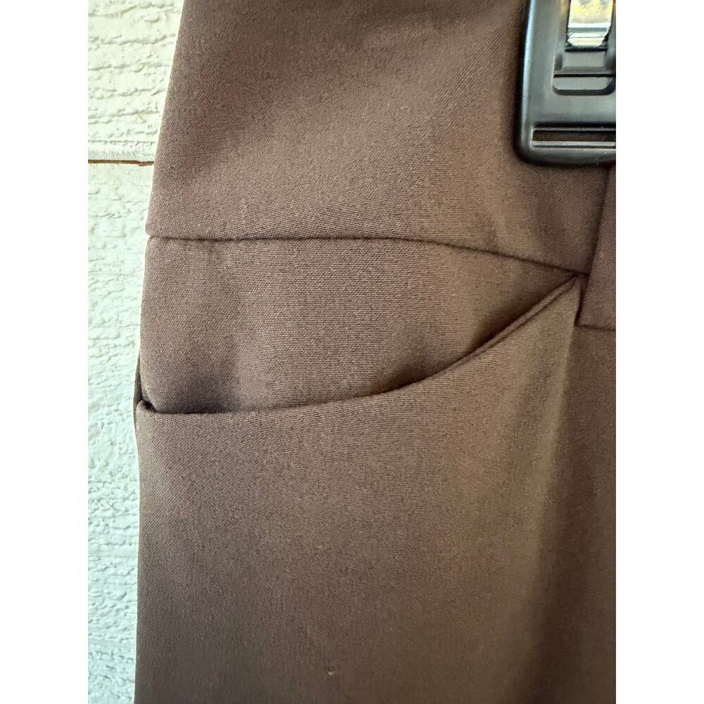 7th Avenue NY & Company Brown Dress Pants Size 8 Straight Leg Career Work - Picture 5 of 7